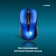 Mouse call 675MW Black/Blue optical (1200DPI) Wireless USB for laptop (3but)