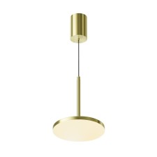 Suspended lamp Technical P076PL-L12W3K-BS Plato, 185x185x1950 mm, LED, 12W, 760LAM, 3000K, Brass color