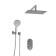The wasserkraft A16169 shower system, built -in, tropical shower, shower, chromium