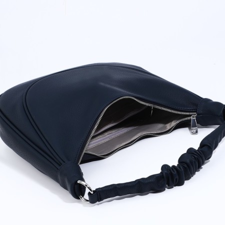 Load bag with lightning, external pocket, long belt, dark blue color-7