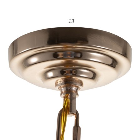 Crystal chandelier LED 50W 3000K black and gold 50x50x35-155 cm Bayerlux-9