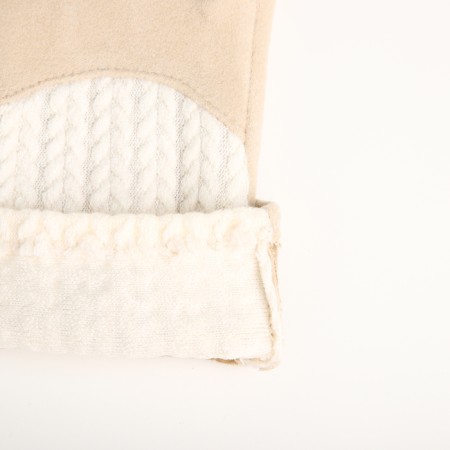 Gloves are female, dimensionless, without insulation, beige color-3