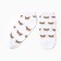 Women's socks shortened "cubs", white/olive color, river 23-25
