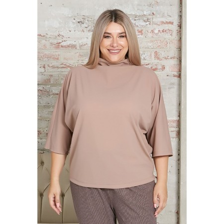 Female jumper, size 54, beige color