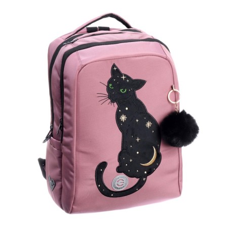 School backpack, 39 x 26 x 17 cm, Grizzly, ergonomic back, pink-1