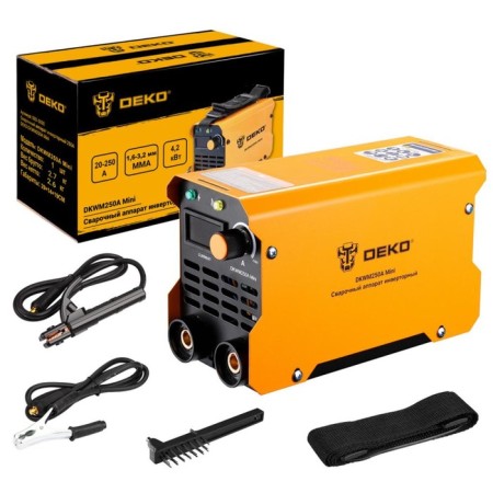 Welding apparatus inverter 250a Deko DKWM250A MINI, 4200 W, 20-250 A, D = 1.6-3.2 mm