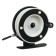 Inertial coil, plastic metal, diameter 6.3 cm, black white color, 701a
