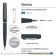 Switching handle, 1.0 mm, BrunovisConti sienna, blue rod, metal case Soft Touch Blue, in case