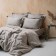 Crystick "Fergi", size 215x220 cm, beige-gray color