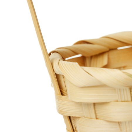 A set of wicker baskets, D13 x H9.5/28cm, bamboo, natural, 5 pcs-2