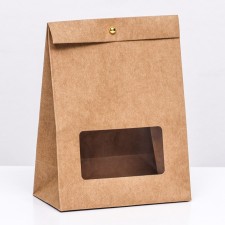 Box-pack, craft with a window, 20 x 15 x 8 cm