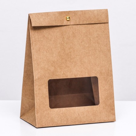Box-pack, craft with a window, 20 x 15 x 8 cm