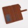Women's wallet on the button, redhead color