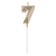 Candle in the cake on the skewer "Almaz", the number "7", champagne, 4.8x2.6 cm