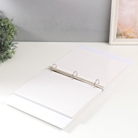 Photo album on 50 magnetic sheets 23x28 cm, on the rings "Portfolio Blanc"-4