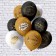 Latex ball 12 "" With DR! ", 2-hand, set 25 pcs., Mix