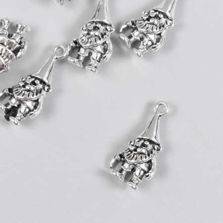 Decor for creativity Metal "Dwarf" set 8 pcs silver 1.1x2.3 cm