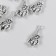 Decor for creativity Metal "Dwarf" set 8 pcs silver 1.1x2.3 cm
