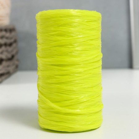 Yarn "for knitting mochecks" 100% polypropylene 300m/75 ± 10 g in the shape of a cylinder (phosphorus)