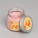 Aromatic candle in glass 6.3cm, 100ml, peach with honey