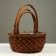 A set of weaved baskets, willow, 40x19/47, 33x16/40, 27x14/36, 3 pcs, brown