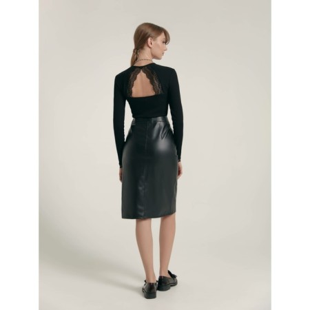 Women's skirt lu, size XS, color Black-1