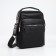 Male bag over the shoulder, Textura, 3 external pockets, black color