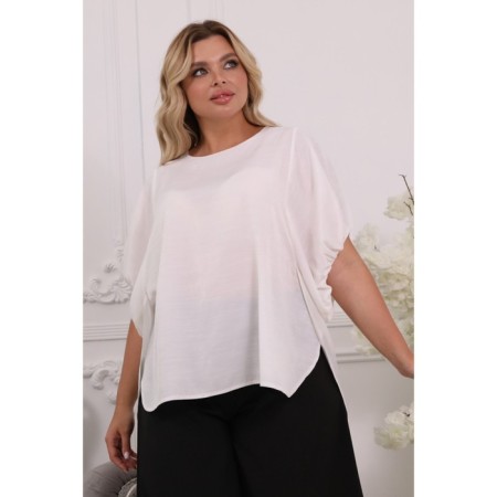 Female blouse, size 50, white color-16