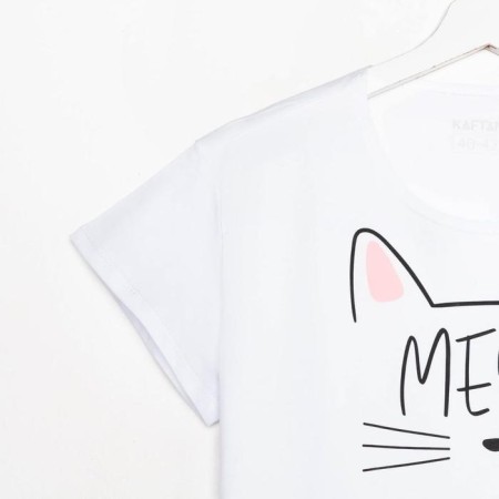 Pajama Women's KAFTAN "Meow" p. 40-42-8