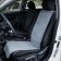 Nabbage on the front seat, velor, size 35 x 130 cm, gray