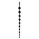 Anal beads Toyfa Popo Pleasure cephei, silicone, black, 33.5 cm, D 2.4 cm
