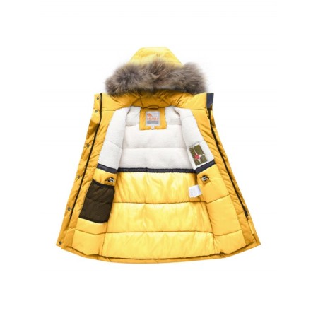 Winter park for a girl, height 122 cm, yellow color-2