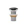 IDDIS Optima Home sink, without overflow, black matte