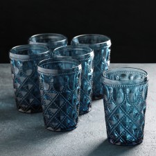 A set of glasses of glass Magistro 