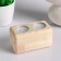 Wooden candlestick for 2 candles "rectangular", array, 11 × 6 × 6 cm