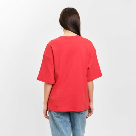 Women's T-shirt MIST BASIC, S-M size, red color-3
