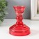 Cristoff-3 candlestick Red 10.5x8.5 cm