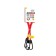 Elastic band for luggage fastening "Spider" Heyner, 60 cm, plastic hooks, set 2 pcs, red