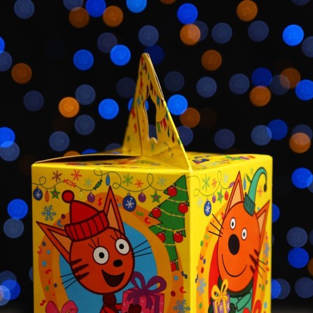 Gift Folding Box "Three Cats" 11 x 11 x 17.2 cm-4