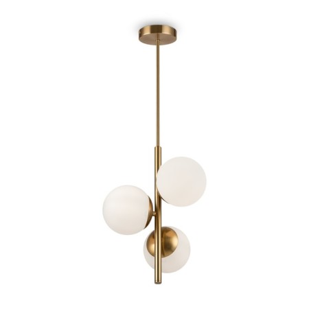 Suspension lamp Freya Fr5199PL-03BS Zing, 300x300x918 mm, E27, 3x60W, brass color-1