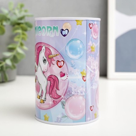 Pigger Metal Bank "Unicorns with hearts" MIX 12x8x8 cm-4
