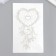 Tattoo on the body Blue "Dream Catcher - Heart" 18x11 cm