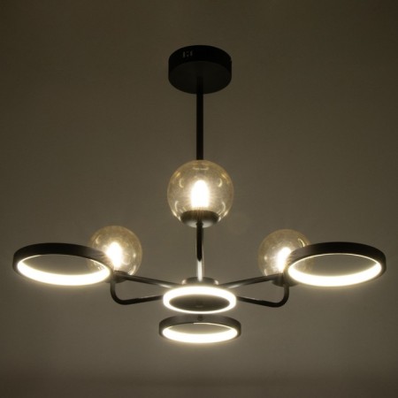 Mirbis chandelier 6XLED 30W 3xg9 black 75x75x59cm Bayerlux-2