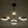 Mirbis chandelier 6XLED 30W 3xg9 black 75x75x59cm Bayerlux
