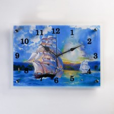 Carty clock is wall-mounted, interior 