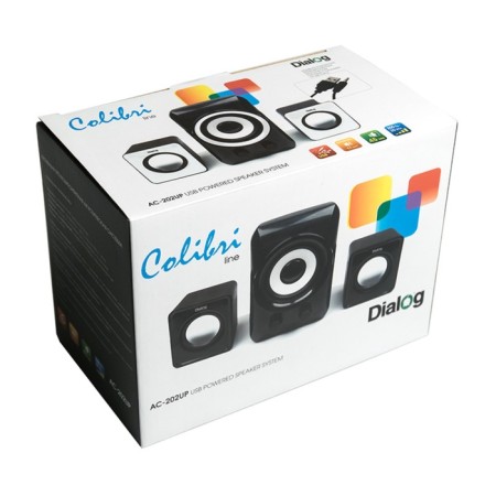 Computer speakers 2.1 Dialog Colibri AC-202UP, 2 x 3W + 5W, USB, Jack 3.5 mm, black-5