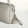 Women's bag with lightning, textura, average size, color gray