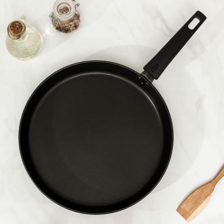 Sleepy "Daria", d = 30 cm, removable handle, anti -stick coating, black color-1