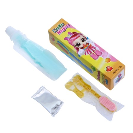 Dragee "Toothbrush with paste and explosive caramel" sugar, 10 g-4