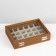 Stand for jewelry "Casket Wood" 24 cells, 16 × 21 × 5 cm, gray color in a tree